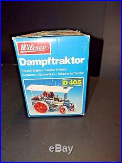 RARE GENUINE Wilesco D405 TOY STEAM ENGINE TRACTOR MADE IN WEST-GERMANY