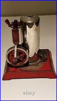 RARE Vintage Empire Metal Ware Corp Electric Vertical Steam Engine B31 1930s