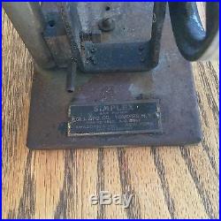 Rare 1915 Marklin Vertical Live Steam Engine Plus Simplex Air Pump (Gill Mfg.)