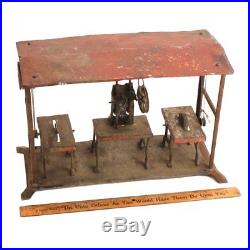 Rare Antique Toy Steam Engine Line Shaft Factory Accessories c. 1880s Working