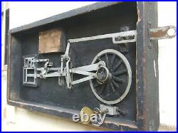 Rare Oz Antique Steam Engine Model Of Allan's Link Motion By E. A. Loughry Framed
