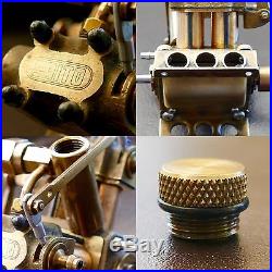Rare VINTAGE SAITO V4 PR Mini Steam Boat Engine/ ANTIQUE Oscillator Steam Engine