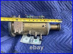Rare Vertical Cylinder Brass Boiler / For Toy Steam Engine