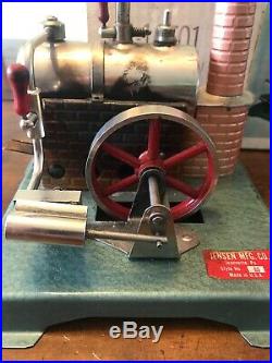 Rare Vintage Jensen Mfg Co Manufacturing Co Steam Engine W Orig Box Style No 60