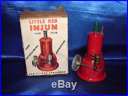Rare antique toy Electric Steam Engine Little Red Injun- Major Toy Co. Detroit