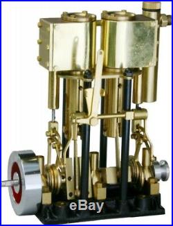 SAITO Steam engine for model ship marine boat T2DR-L Two-cylinder Long stroke