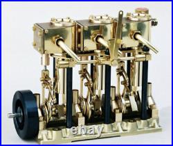 SAITO T3DR Steam Engine For Model Ships Duplex 3-Cylinder