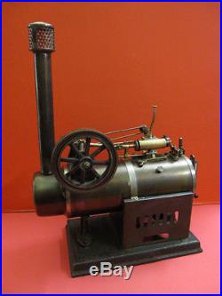 SCHOENNER LARGE LIVE STEAM ENGINE DAMPFMASCHINE GERMANY 1900
