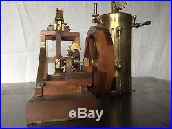 STUNNING LIVE STEAM ENGINE AND BOILER / years 1950 FROM ELMER WEERBURG PLANS
