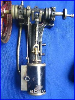 Steam Engine 19th century toy (2) parts original paint! Cast iron