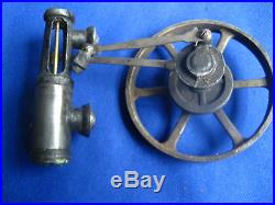 Steam Engine 19th century toy (2) parts original paint! Cast iron