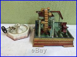 Steam Engine Driven Model Fountain Bing + Pumpstation Doll