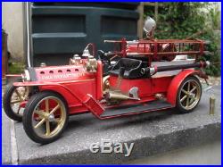 Steam Engine Fire Engine Tin Toy La France 1920 Steam Driven