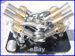 Stirling Engine Motor Model Education Toy Mini Steam Engine V4 Hot Air Generator