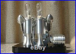 Stirling Engine Motor Model Education Toy Mini Steam Engine V4 Hot Air Generator