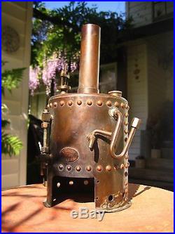 Super Rare Toy Antique Live Model Steam Engine Boiler Whitney City Road London