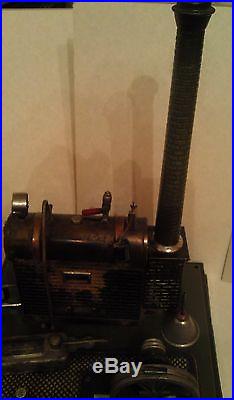 Tin Toy Antique Germany MARKLIN Horizontal live Steam Engine Model 4097