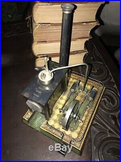 Toy Steam Engine Plant Model Double Piston 1900s Rare German Working