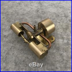 Twin Cylinder Shaft Ventilation Steam Engine Motor Toy DIY Micro Model Generator
