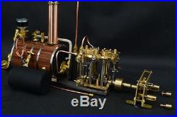 Two-cylinder steam engine with Boiler With Brass Decelerating Box