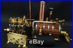 Two-cylinder steam engine with Boiler With Brass Decelerating Box