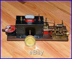 Unknown Antique Live Horizontal Table Top Boiler and Model Steam Engine