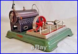 Unused c1955 Fleischmann 120/4 Steam Engine Model Tin Toy W. Germany