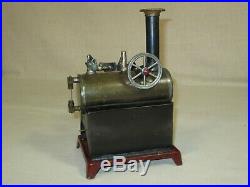 VINTAGE 1930's WEEDEN UNCOMMON HORIZONTAL LIVE STEAM ENGINE with WHISTLE MINT