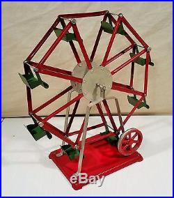 Vintage / Antique Empire Steam Engine Powered Accessory Tin Toy Ferris Wheel