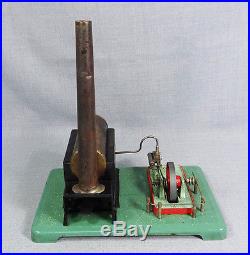 Vintage Czech Igla Ites Live Steam Engine Boiler Model Tin Toy Fleishmann Copy