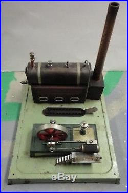 VINTAGE Fleischmann Live Steam Engine Antique Tin Toy Made in Western Germany