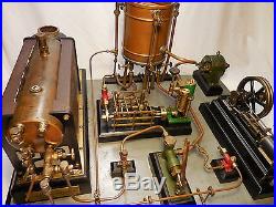 Vintage Stuart Live Steam Engine Plant Toy, Old Electric Motor, Distillery