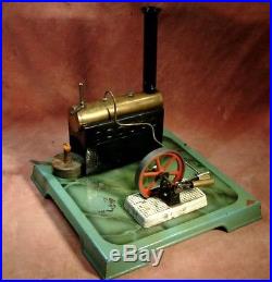 VINTAGE TIN TOY MODEL STEAM ENGINE PLANT good condition makers JC Jean Comby