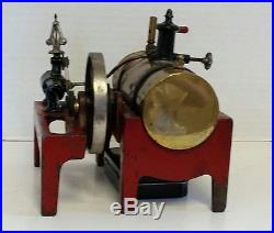 Vintage Toy Weeden Steam Engine #14 Cast Iron Base Brass Boiler Govenor