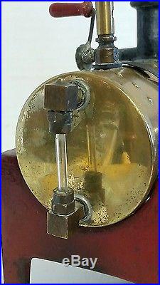 Vintage Toy Weeden Steam Engine #14 Cast Iron Base Brass Boiler Govenor