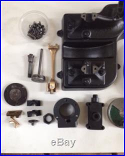 VTG Live Steam Engine Parts Kit One Lot Unknown Maker 6-7/8 Wheel Iron Bronze