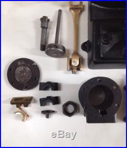 VTG Live Steam Engine Parts Kit One Lot Unknown Maker 6-7/8 Wheel Iron Bronze
