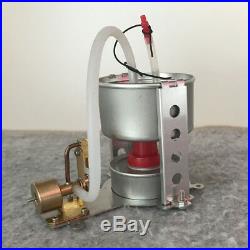 Vertical Cylinder Steam Engine Model Toy with Boiler Micro Marine Boat Car Motor