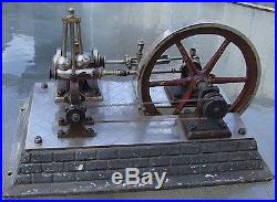 Very Large 1890s ERNST PLANK Steam Plant Steam Engine Germany