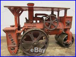 Vintage 1930s Hubley Huber Steam Engine Roller Cast Iron Toy