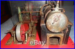 Vintage 1960's Mamod SE3 Twin Cylinder Steam Engine WithAttached Machine Shop NR