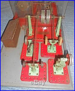 Vintage 1960's Mamod SE3 Twin Cylinder Steam Engine WithAttached Machine Shop NR