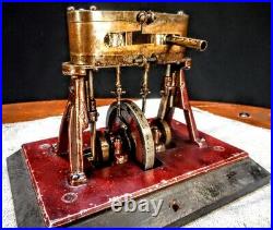 Vintage Antique Early Cast A-Frame Old Marine Steam Engine Model hit miss motor