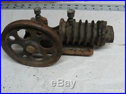 Vintage Antique Small Miniature Steam Engine or air compressor Parts Or Repair