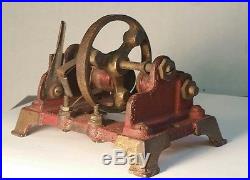 Vintage Antique Toy Steam Engine Cast Iron Generator Motor