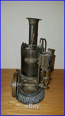 Vintage Antique Toy Steam Engine Vertical Upright