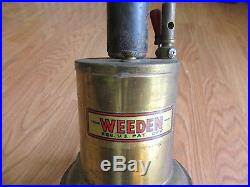 Vintage Antique Weeden Steam Engine Boiler 10 1/2 with Whistle (t)