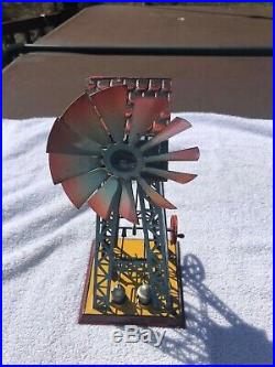 Vintage Antique toy steam engine windmill Doll, weeden empire bing