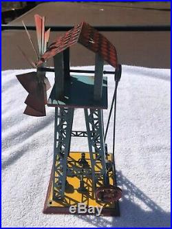 Vintage Antique toy steam engine windmill Doll, weeden empire bing