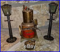 Vintage Buddy L or Weeden 1920's Rare Train Lantern Metal Toy Steam Engine
